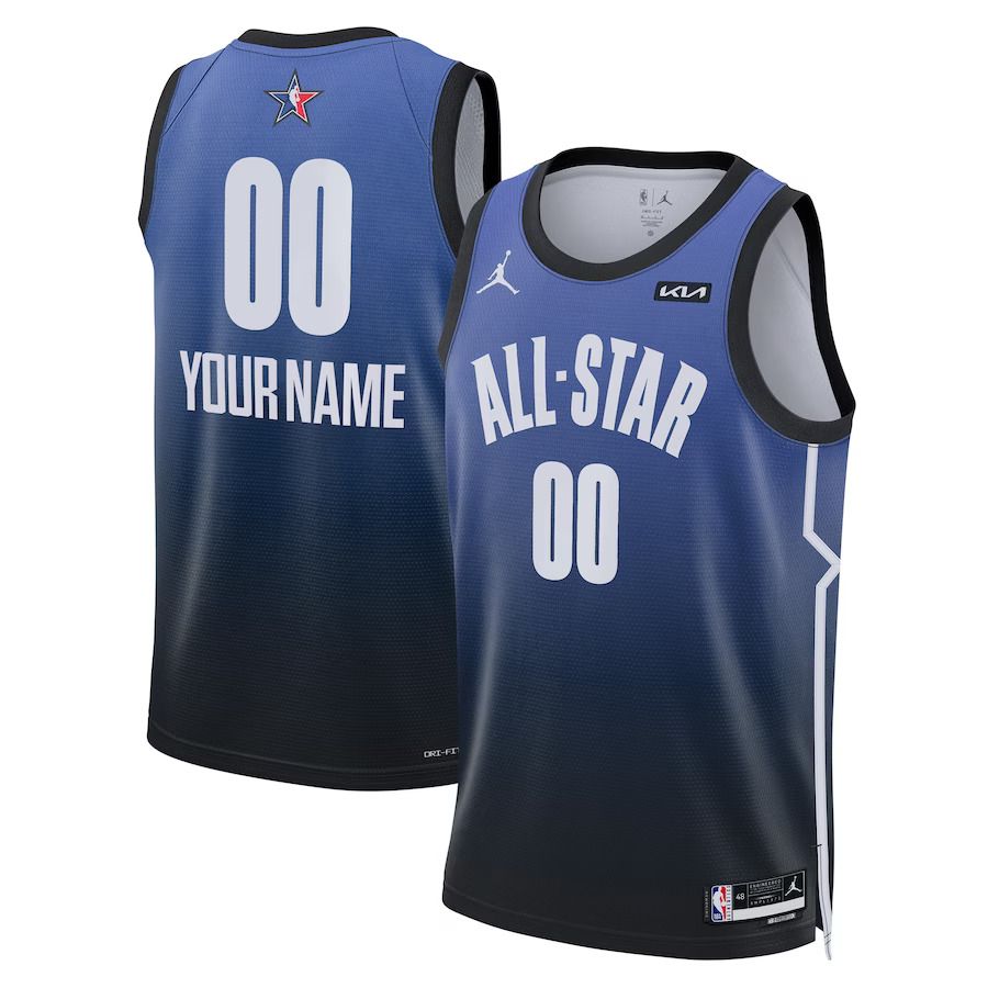 Men Los Angeles Lakers Jordan Brand Blue 2023 NBA All-Star Game Pick-A-Player Swingman NBA Jersey